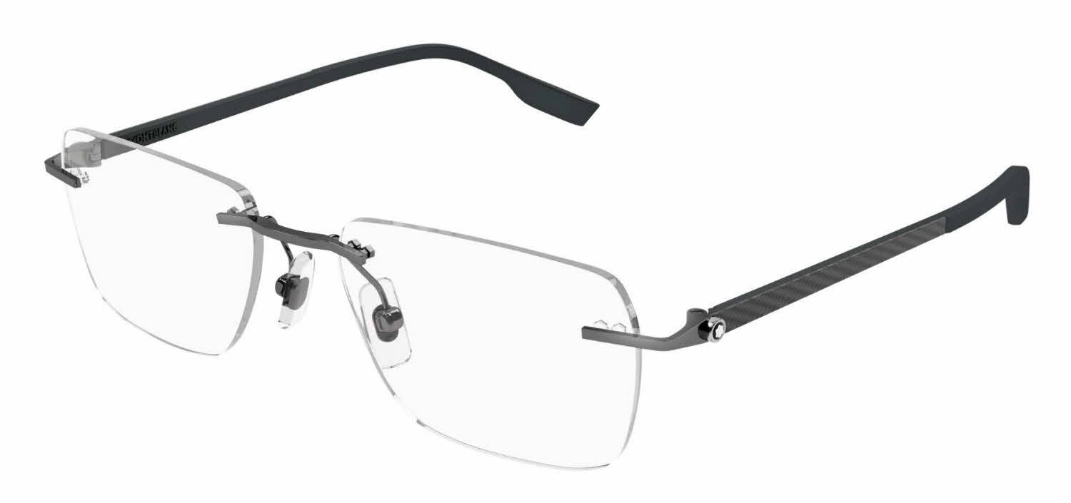 Mont Blanc MB0185O Men's Eyeglasses, In Gunmetal-Grey
