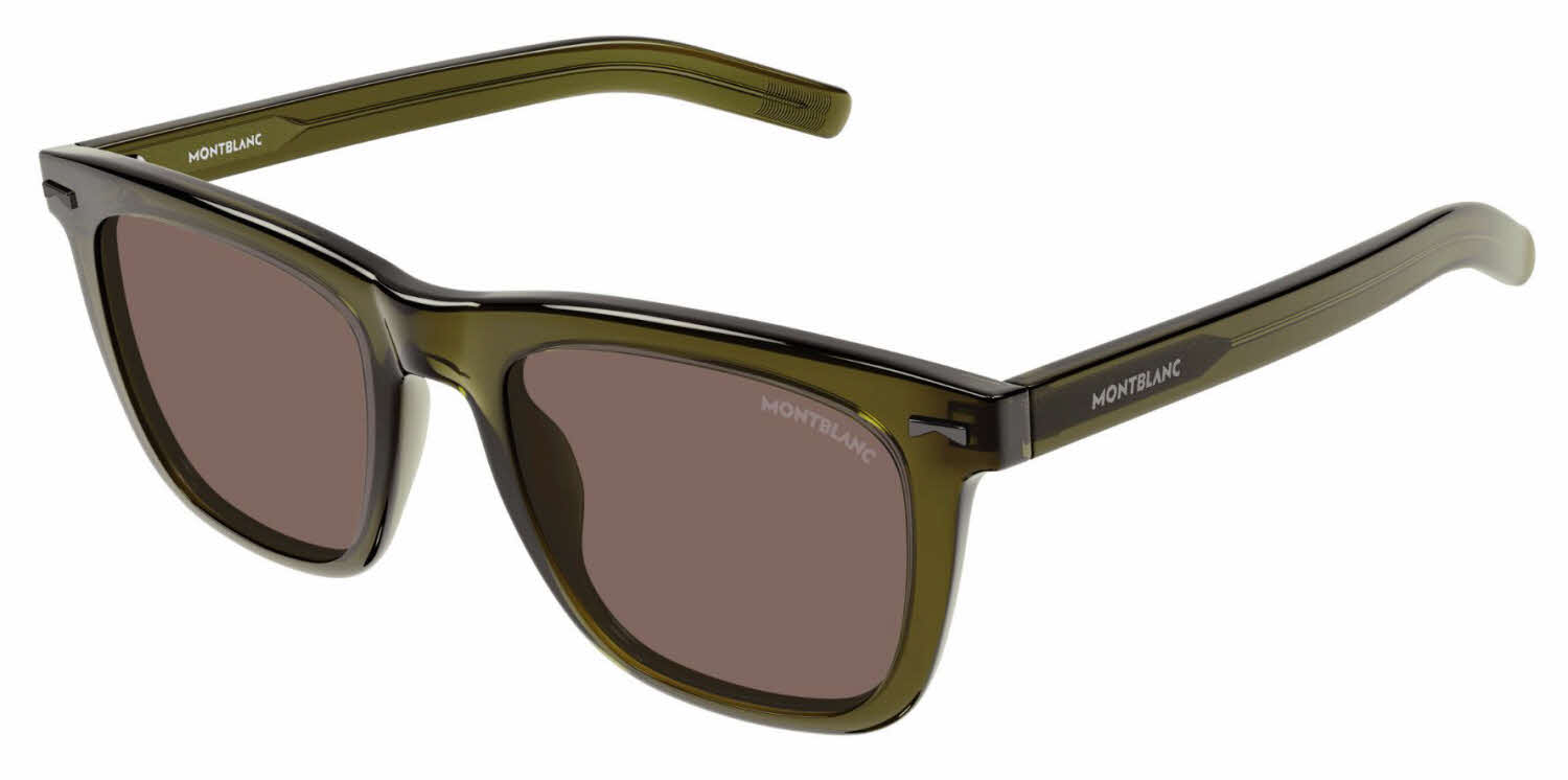 Mont Blanc MB0226S Men's Sunglasses In Green