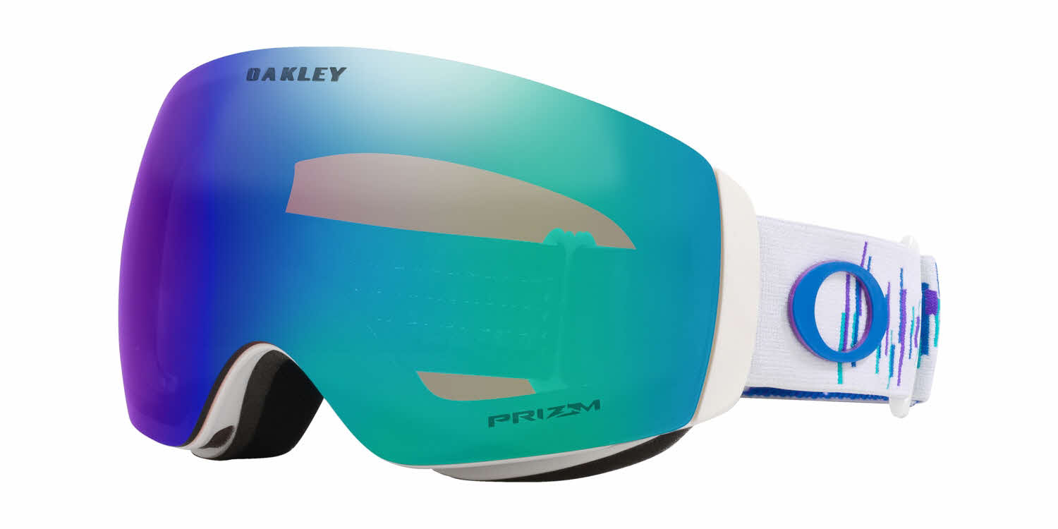 Oakley Goggles Flight Deck XM Snow Sunglasses, In Mikaela Shiffrin Signature Series White / Prizm Snow Argon Iridium