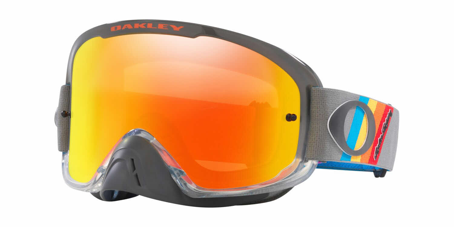 Oakley Goggles O Frame 2.0 Pro MX Sunglasses, In Troy Lee Design Grey Stripes / Fire Iridium