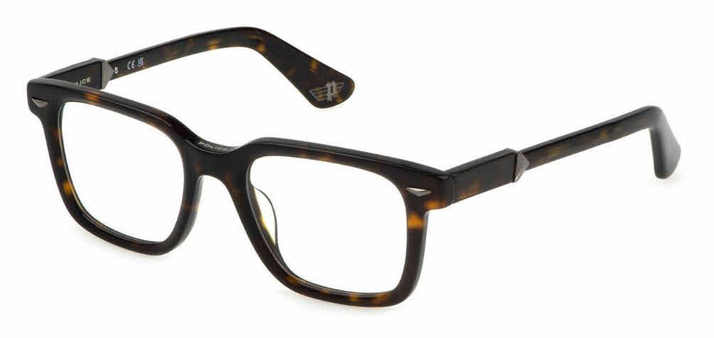 Police VPLG80 Men's Eyeglasses in Tortoise
