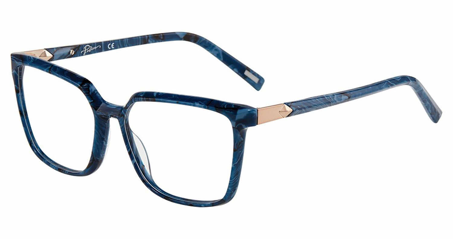 Police VPLF27 Women's Eyeglasses in Blue