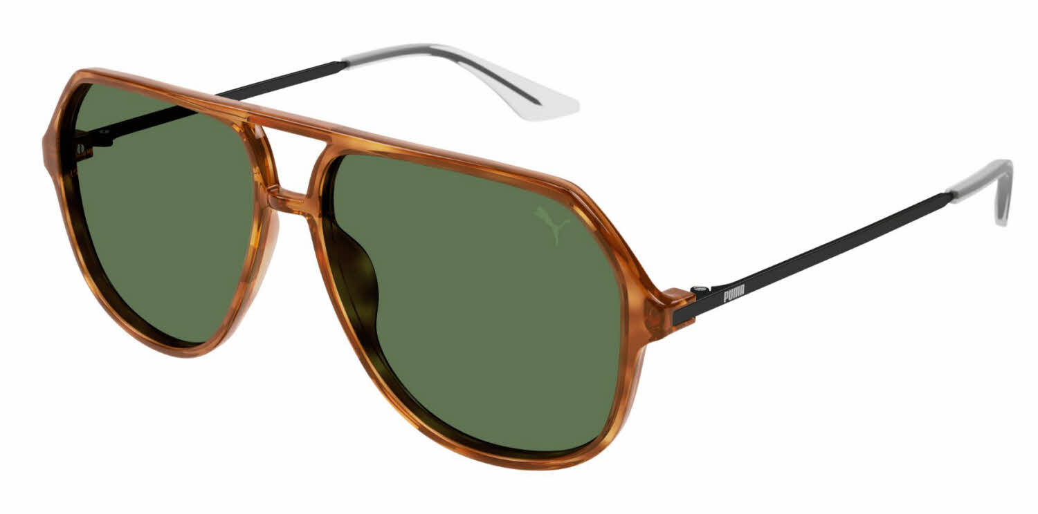 Visit Sunglasses Puma PU0460S Havana-Black / Green Lens (003) Image 1