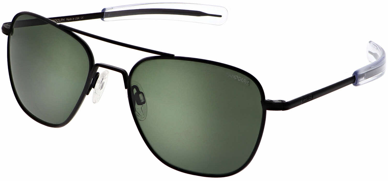 Randolph Aviator Sunglasses - 23K Gold - SkyTec-P Polarized Cobalt - Regular (55mm)