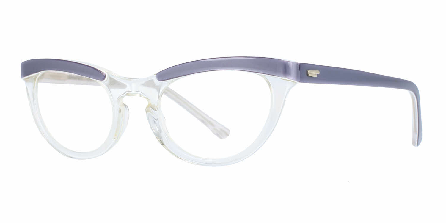 Shuron Nulady Clear Bridge Eyeglasses Free Shipping