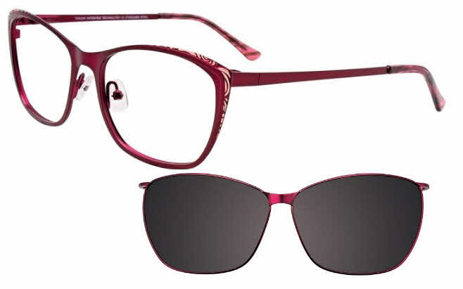 アイカツフレンズ モダンクチュールレッド Takumi TK1090 With Magnetic Clip-On Lens Eyeglasses | FramesDirect.com