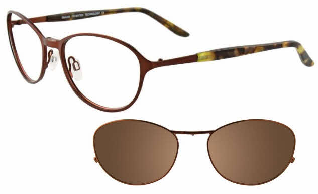 Visit Eyeglasses Takumi TK916 With Magnetic Clip-On Lens Image 1