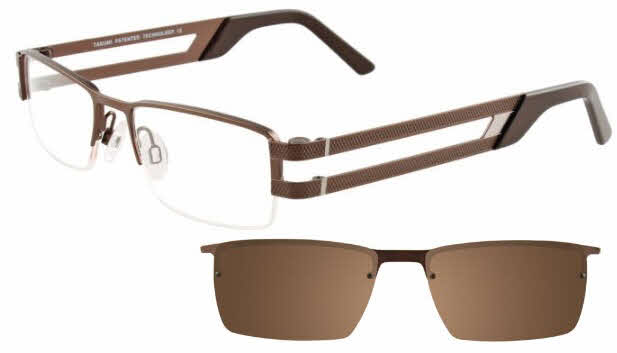Visit Eyeglasses Takumi TK918 With Magnetic Clip-On Lens Image 1