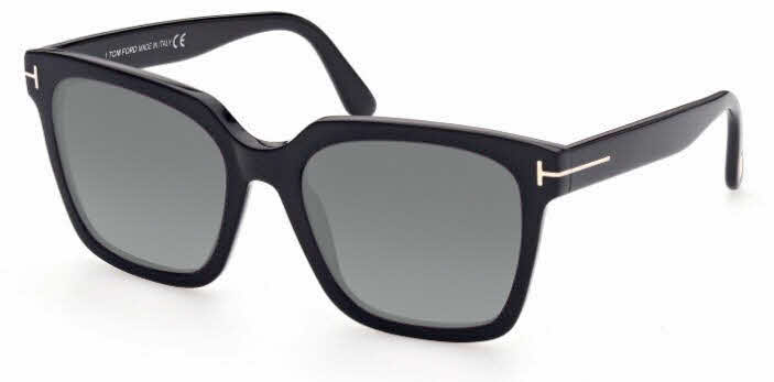 Tom Ford FT0952 - Selby Women's Prescription Sunglasses, In Shiny Black