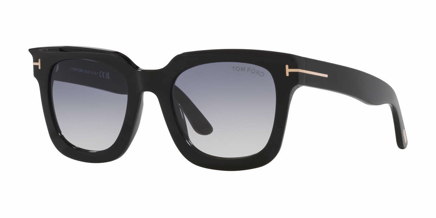 Tom Ford Leigh-02 Black-Shiny (1330L3) Prescription Sunglasses - Image 1