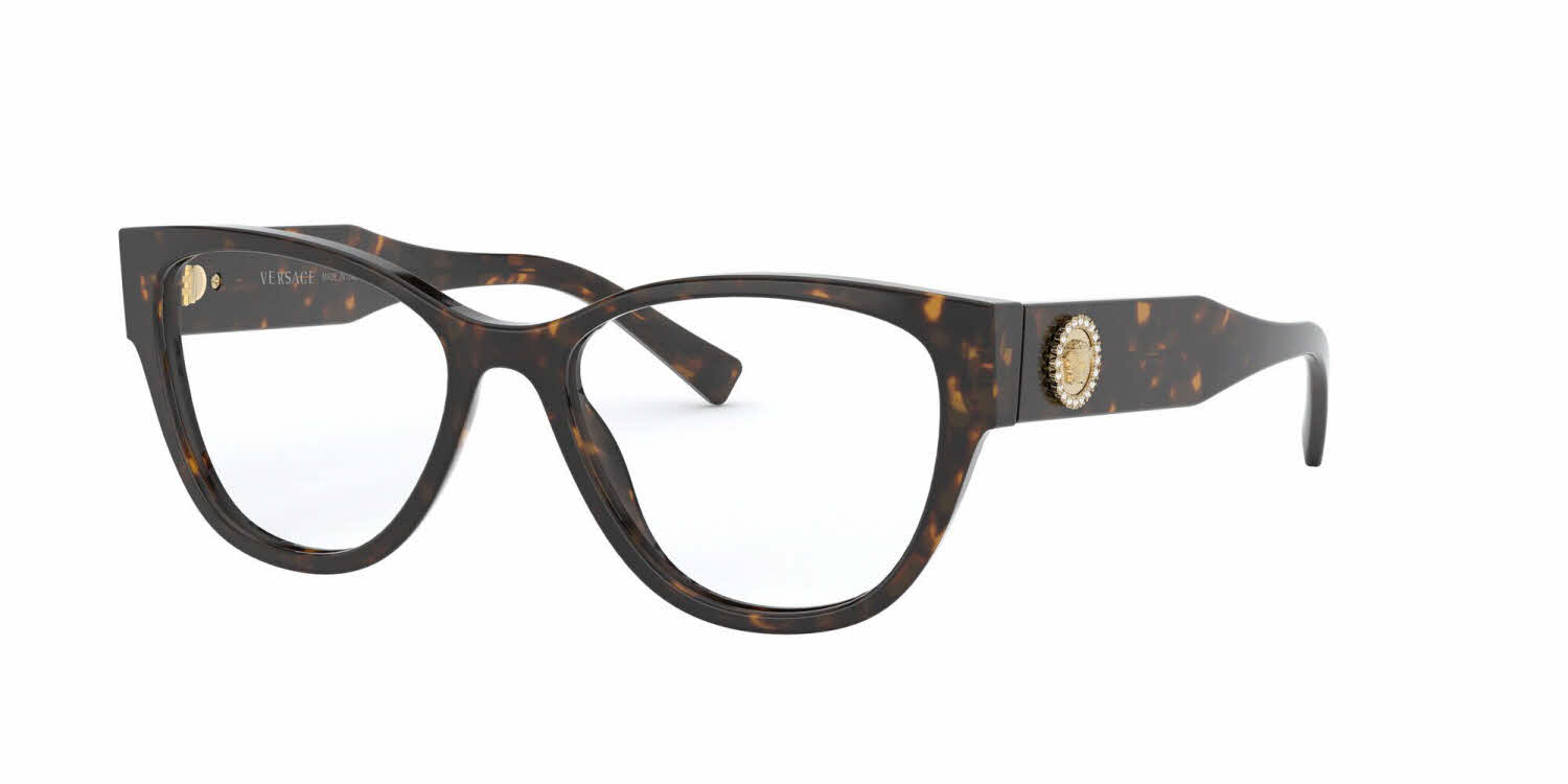 versace wire frame eyeglasses