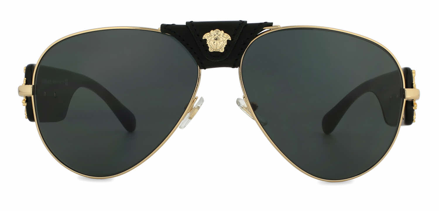 Versace - Baroque Sunglasses - Black & Gold - Sunglasses - Versace Eyewear  - Avvenice