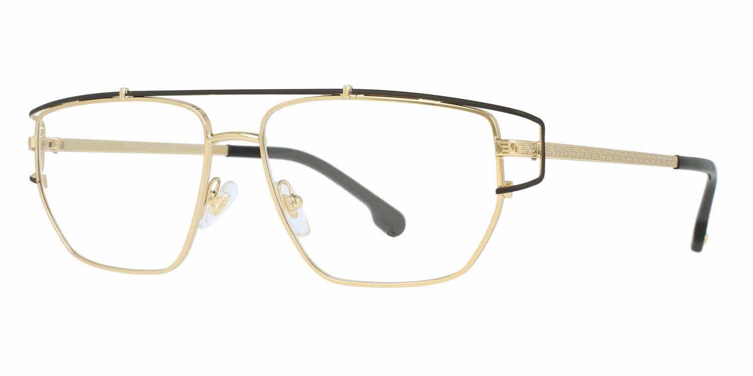 versace mens glasses gold