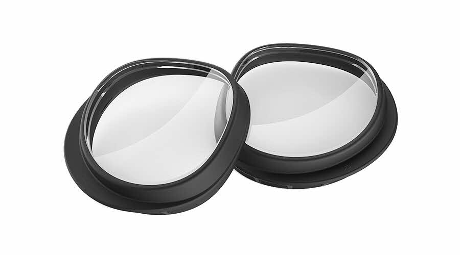 VirtuClear Lens Inserts For Oculus Go Prescription Sunglasses, In Matte Black