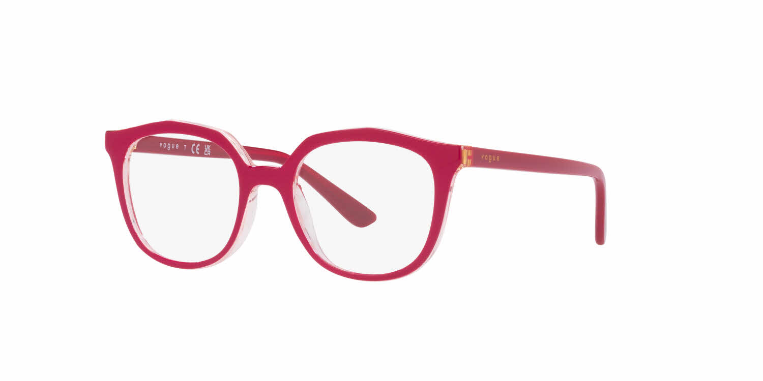 Vogue Junior VY2017 Eyeglasses, In Transparent Pink / Top Fuchsia