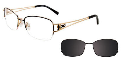 Visit Eyeglasses EasyClip EC322 With Magnetic Clip-On Lens Image 1