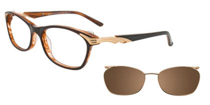 Visit Eyeglasses EasyClip EC387 With Magnetic Clip-On Lens Image 1