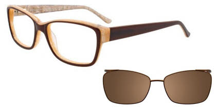 Visit Eyeglasses EasyClip EC375 With Magnetic Clip-On Lens Image 1