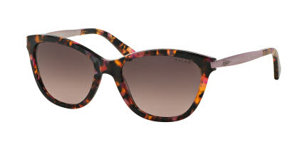 RALPH By Ralph Lauren RA5201 Women's Sunglasses, In Shiny Pink Marble / Violet Gradient Brown Lens