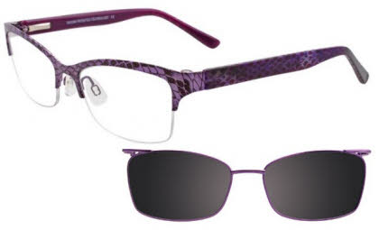 Visit Eyeglasses Takumi TK972 With Magnetic Clip-On Lens Image 1