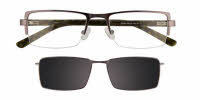 Manhattan Design Studio S3259 With Magnetic Clip-On Lens Eyeglasses