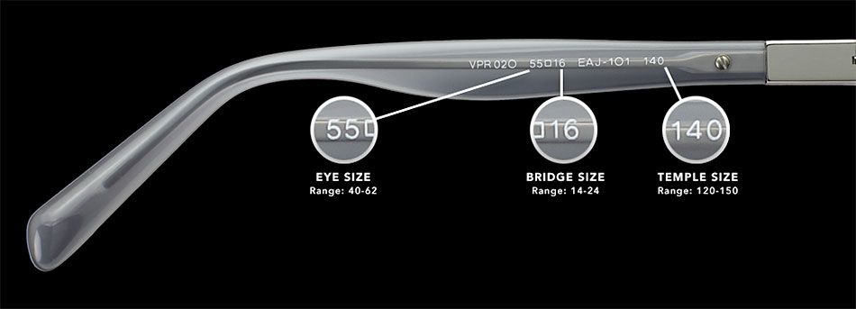 oakley frame size chart